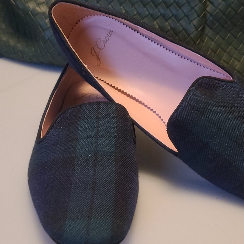 J Crew plaid loafers